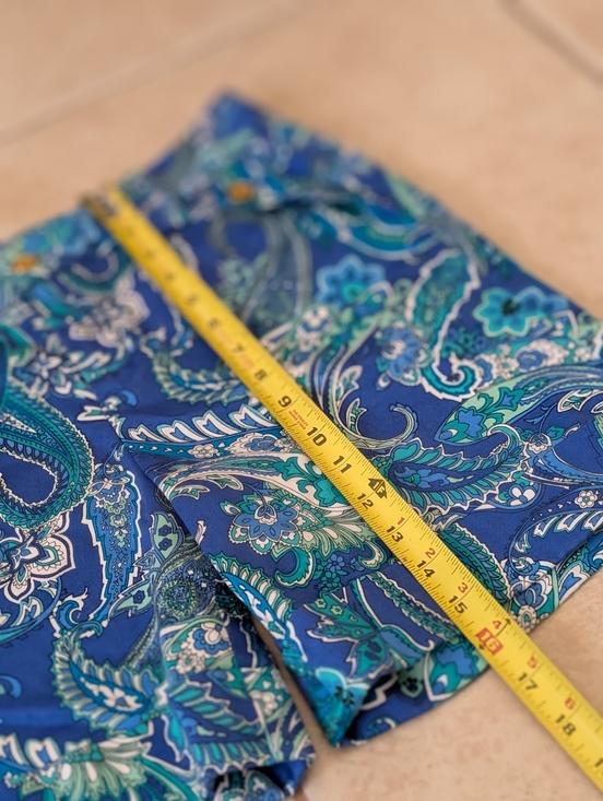 Ralph Lauren Blue Paisley Shorts Size 6P - Picture 4 of 5